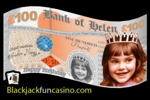 Birthday personalised pound note currency