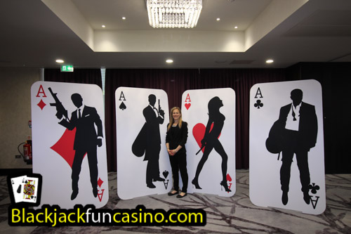 James Bond Themed Prop Hire - Blackjack Fun Casino